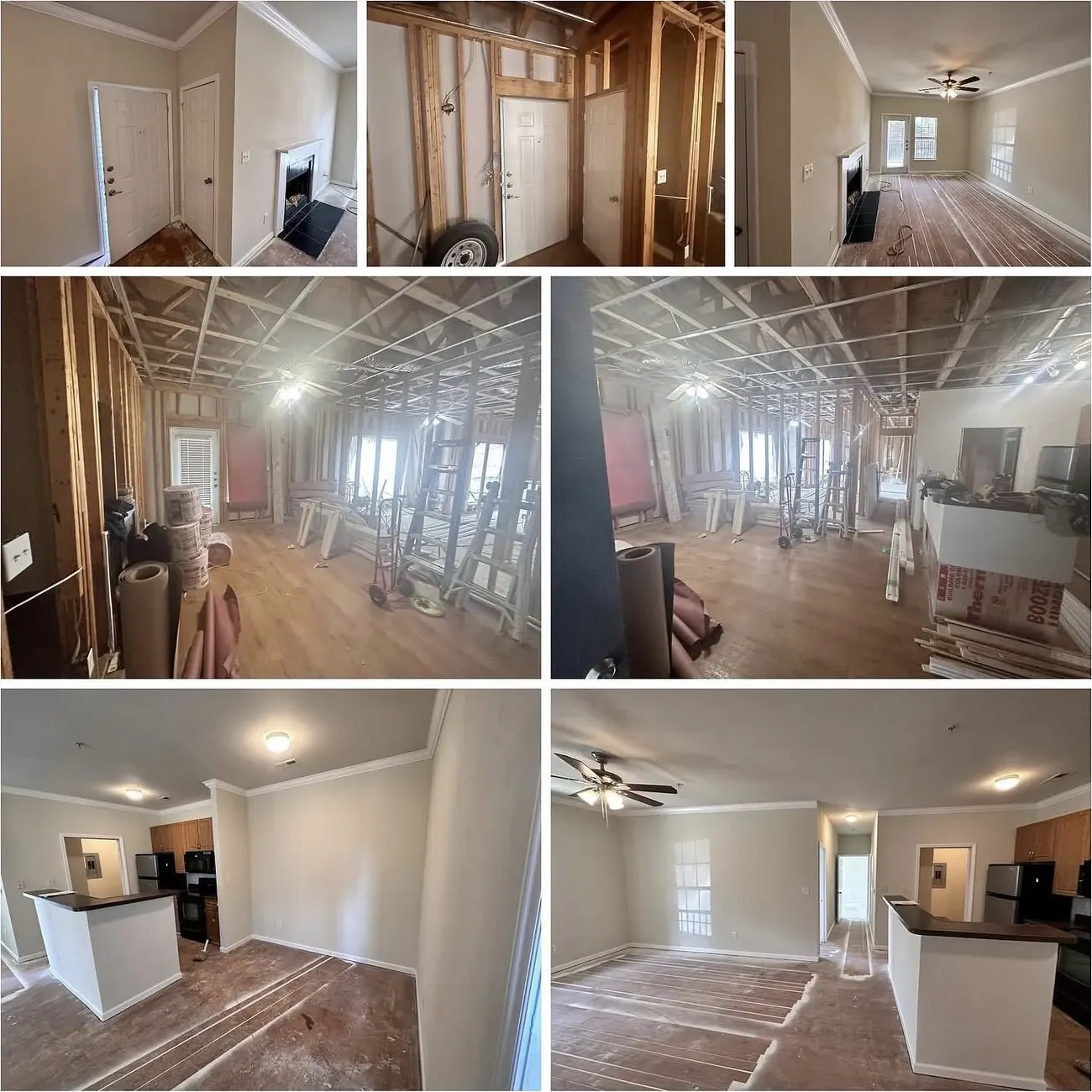 Interior rebuild, from studs to finish by CWL Construction
